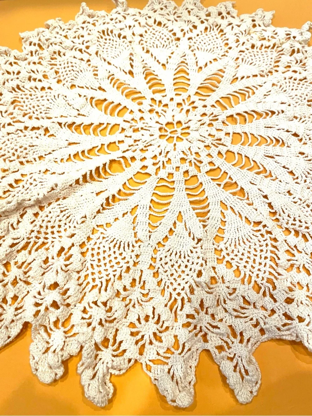 21” Vintage Handmade Doily